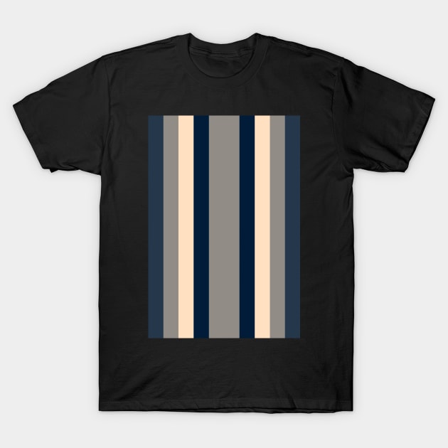 60S Stripes Blue T-Shirt by CANJ72